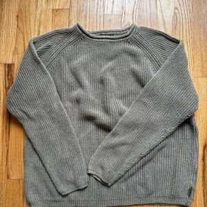 Sage cotton crewneck sweater